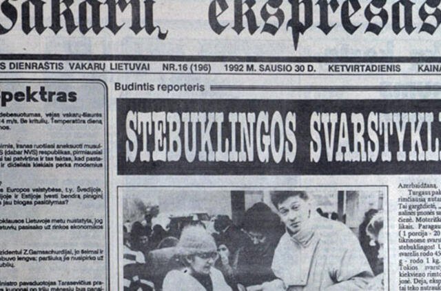 "Vakarų ekspresas". 1992 01 30, 31 ir 02 01