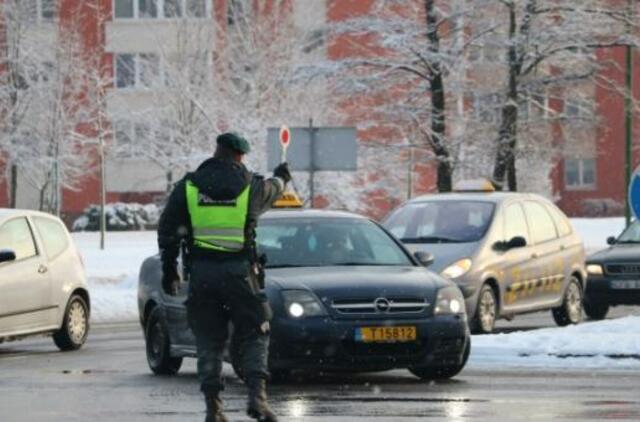 Savaitgalinio reido metu sučiupo neblaivų vairuotoją