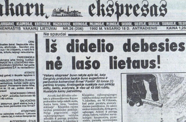 "Vakarų ekspresas". 1992 02 18