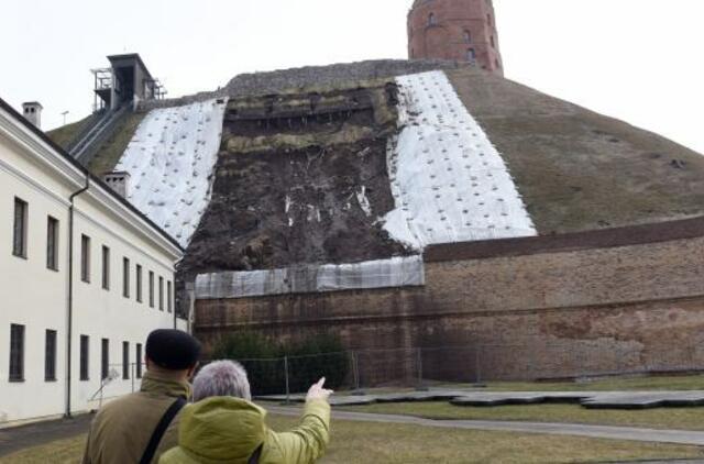 Baigiamieji Gedimino kalno tvarkymo darbai nukeliami į kitus metus