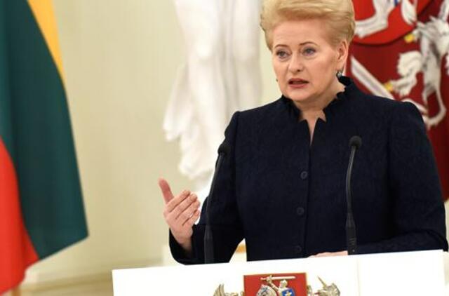 Dalia Grybauskaitė prašo EK taikyti išlygą dėl socialinio modelio