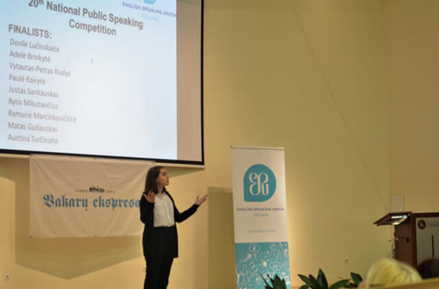 Dvidešimtajame Respublikiniame jaunųjų oratorių konkurse kalbėta apie taiką ir karą