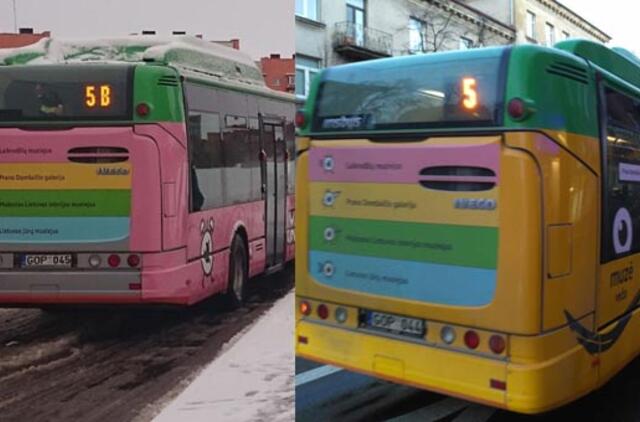 Gatvėse - "išsišokėliai" autobusai