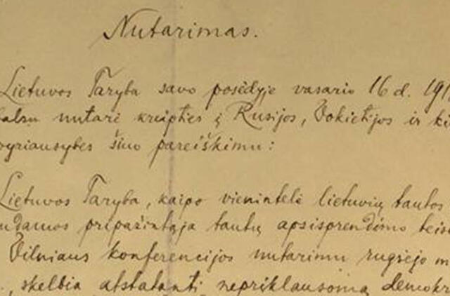 Kokios galimybės gauti Vasario 16-osios aktą: trys klausimai ir atsakymai