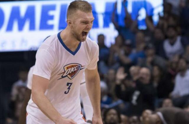 "Thunder" su Domantu Saboniu pralaimėjo "Blazers" ekipai