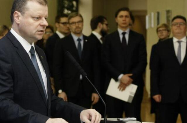 Vyriausybė pritarė savo darbų planui be mokestinės dalies