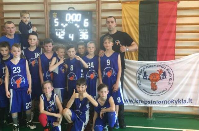 Klaipėdos krepšinio mokykla sėkmingai dalyvavo tarptautiniame krepšinio turnyre Čekijoje