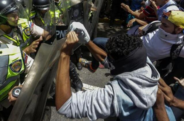 Venesuelos parlamento vadovas pranešė, kad per opozicijos protesto akciją buvo sužeista 50 žmonių