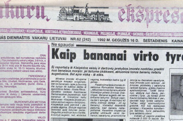 "Vakarų ekspresas". 1992 05 16 ir 19