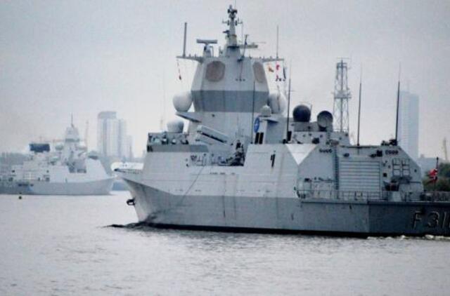 Vessels of Standing NATO Maritime Group One dock in Klaipeda