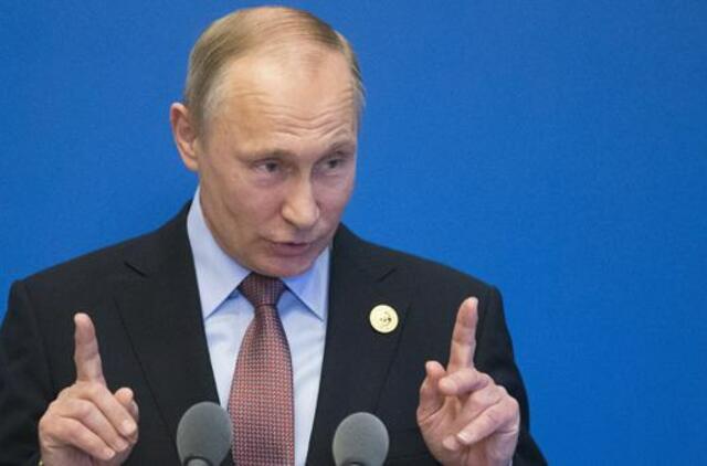 Vladimiras Putinas siūlo pateikti Donaldo Trampo ir Sergejaus Lavrovo susitikimo įrašą