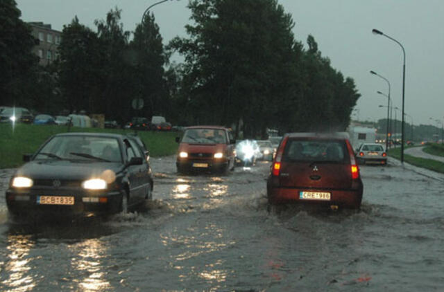 Klos naujus lietaus nuotekų tinklus