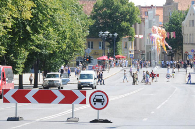 Eismo pokyčiai Jūros šventės metu - neišvengiami