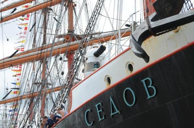 Lenktynes Turku-Klaipėda laimėjo rusų burlaivis „Sedov"