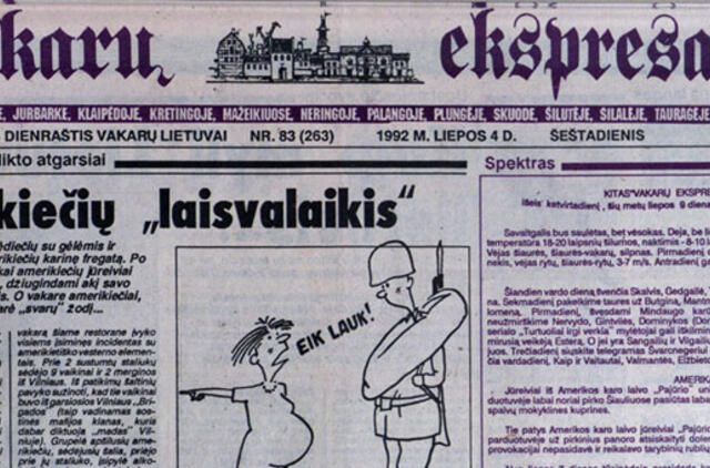 "Vakarų ekspresas". 1992 07 04