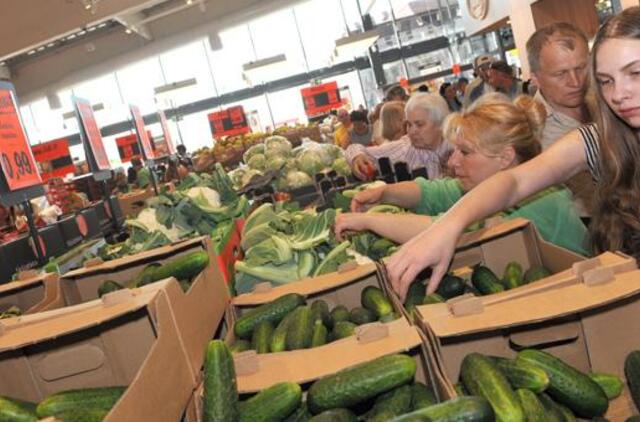 Ar prekybos centre galima ragauti maisto produktus?
