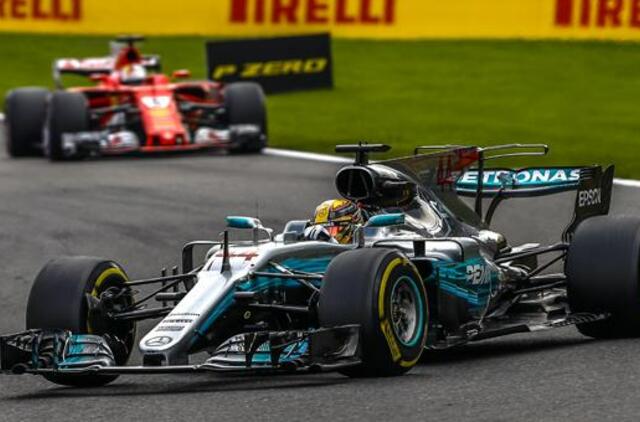 Belgijos „Grand Prix“ lenktynėse nugalėjo britas Luisas Hamiltonas