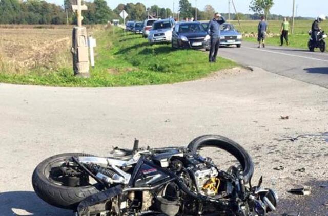 Kretingos rajone žuvo motociklininkas