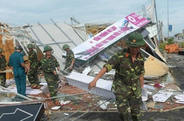 Vietname taifūno aukomis tapo mažiausiai devyni žmonės