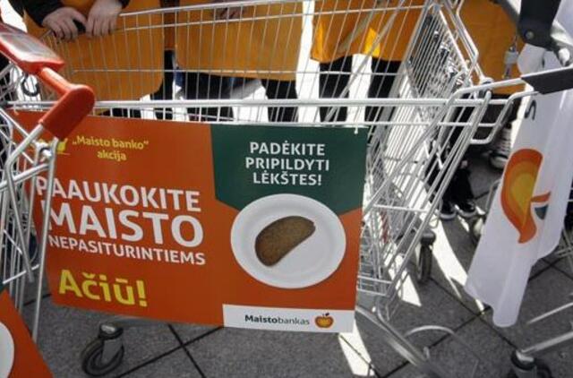 „Maisto bankui“ jau paaukota beveik 120 tūkst. eurų