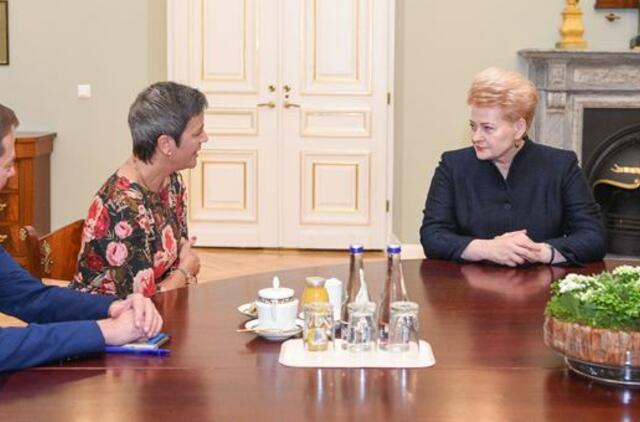 Prezidentė tikisi principingos EK pozicijos „Gazpromo“ tyrime