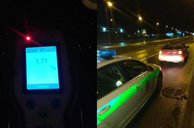 Šiaurės prospekte sustabdytas girtas vairuotojas