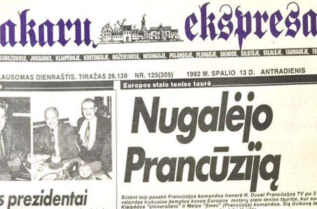 "Vakarų ekspresas". 1992 10 10, 13 ir 15