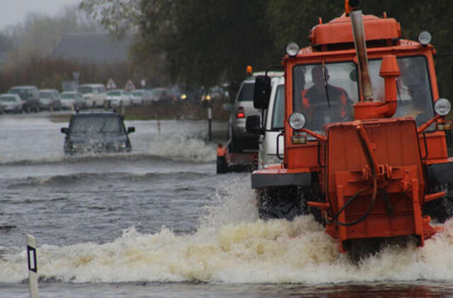 Rusnėje - antroji potvynio banga