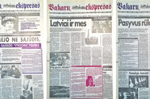 „Vakarų ekspresas“ prieš 25-erius metus