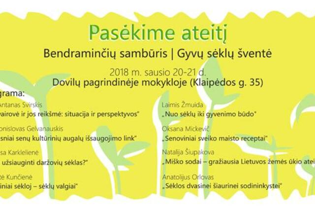 Kviečia į "Gyvų sėklų" šventę