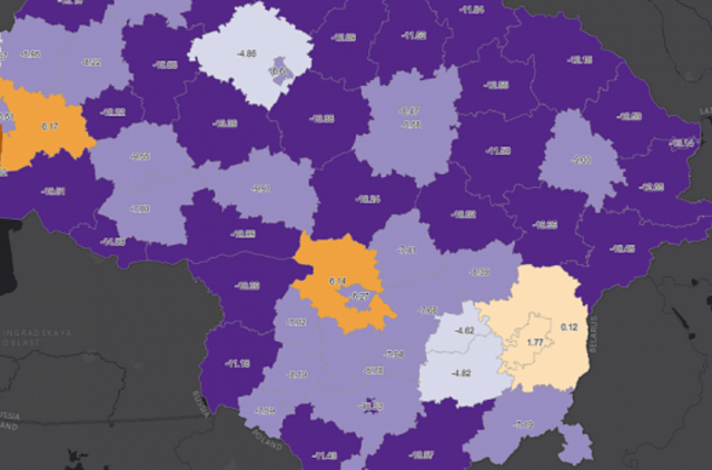 Paskelbė naują žemėlapį: kaip keisis gyventojų skaičius?