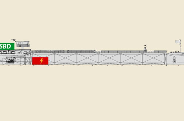 Klaipėdoje kuriama unikali hibridinė barža