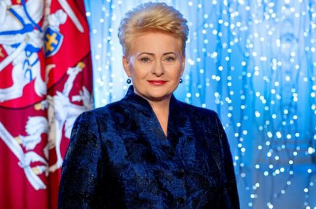 Prezidentės Dalios Grybauskaitės sveikinimas Naujųjų metų proga