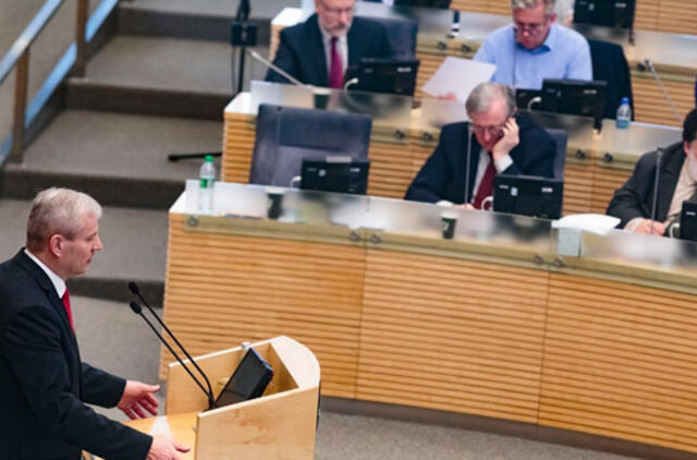 Seimo sprendimas dėl Mindaugo Basčio: absurdas, gėda, antausis KT