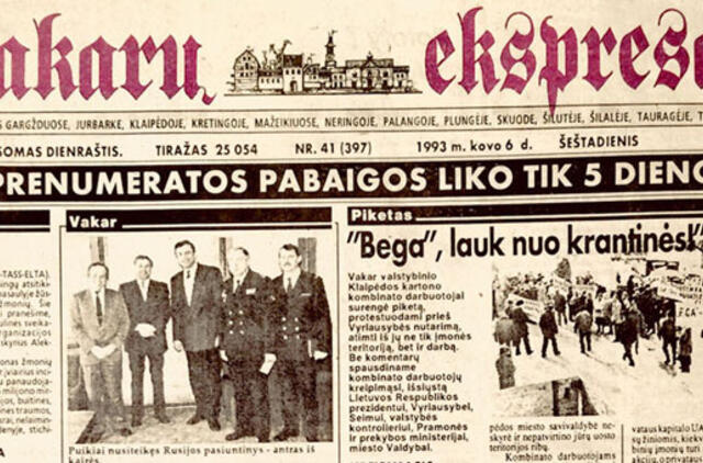 „Vakarų ekspresas“. 1993 03 04-13