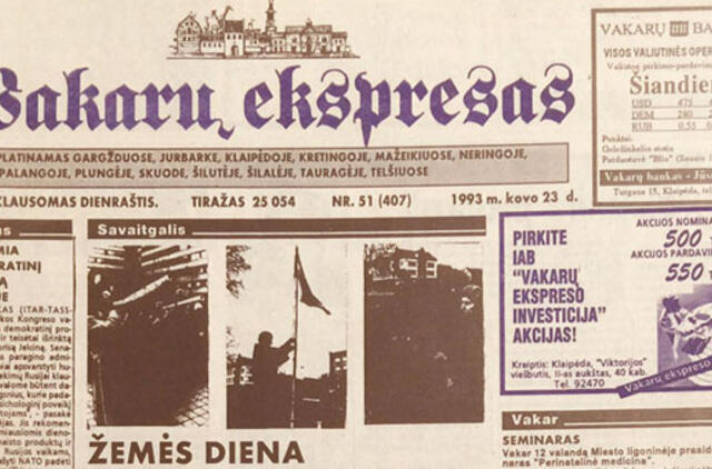 „Vakarų ekspresas“. 1993 03 23-26