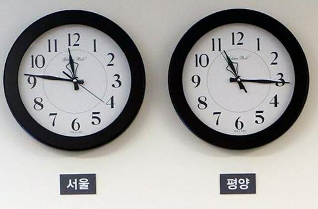 Šiaurės Korėja persuks laikrodžius gegužės 5-ąją