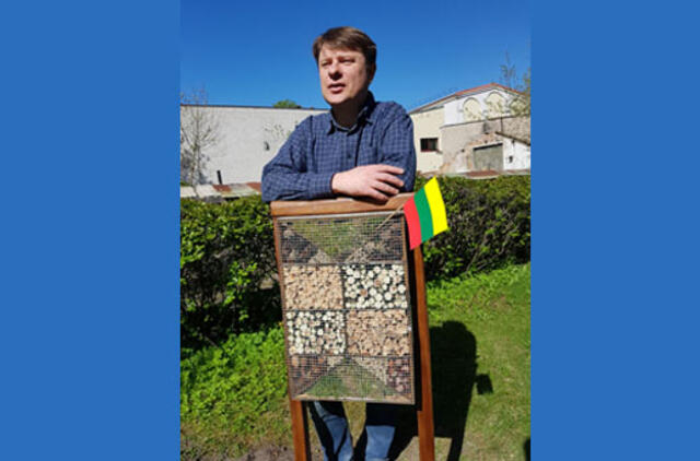 Gimnazijos sode - unikalus vabzdžių viešbutis