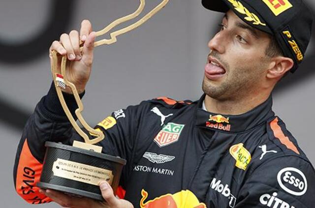 Monako „Grand Prix“ lenktynes laimėjo australas Danielis Ricciardo