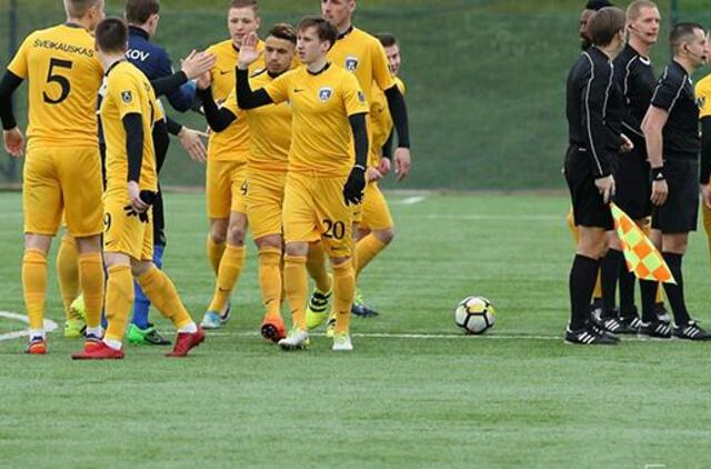 „Palangos“ futbolininkai įveikė „Trakų“ ekipą