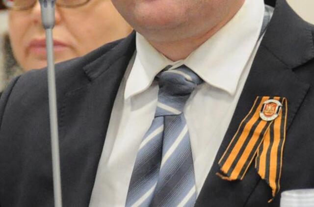 Siūloma uždrausti masiniuose renginiuose naudoti Georgijaus juostas