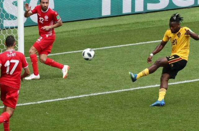 Belgijos futbolininkai 5:2 pranoko Tunisą