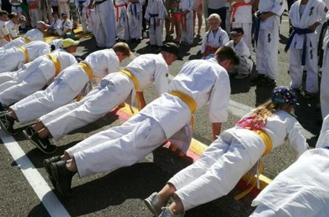 Išbandymas karatistams Palangos oro uoste