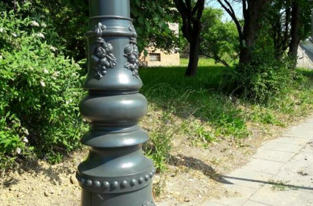 Kam tie prašmatnūs stulpai, jei žolė jau siekia klyną?