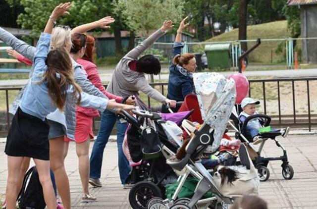 "Mamų fiesta": sportuoti galima bet kur