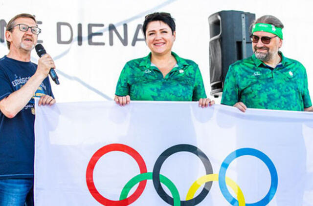 Olimpinė vėliava perduota Klaipėdai