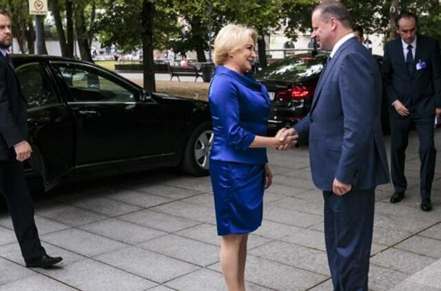 Saulius Skvernelis su Rumunijos vyriausybės vadove aptarė ekonominių santykių plėtrą