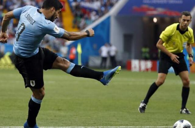 Urugvajus užsitikrino vietą pasaulio čempionato aštuntfinalyje