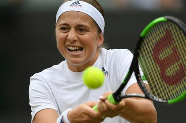 Latvė Jelena Ostapenko pirmą kartą žais Vimbldono turnyro pusfinalyje