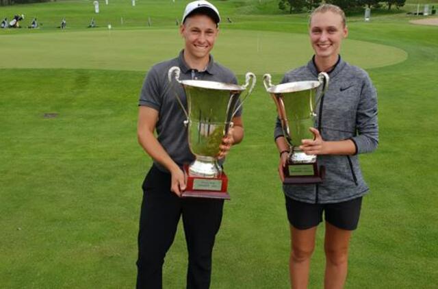 Gilė Bitė Starkutė ir Gediminas Markevičius apgynė čempionų titulus Latvijoje